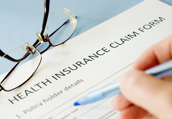 Health insurance claim form
