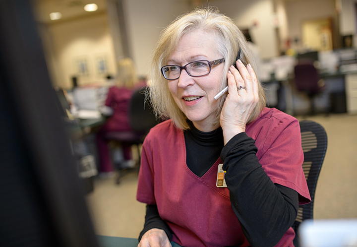 Lady talking on a phone