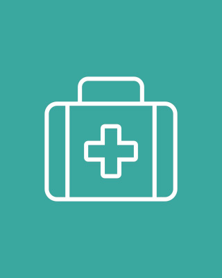 Health briefcase illustration