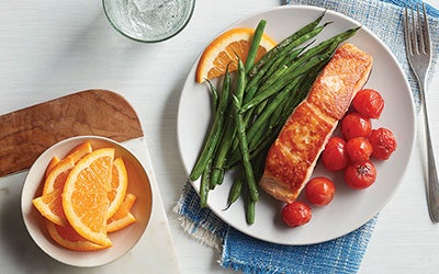 Recipe Image: Orange-Glazed Salmon with Green Beans